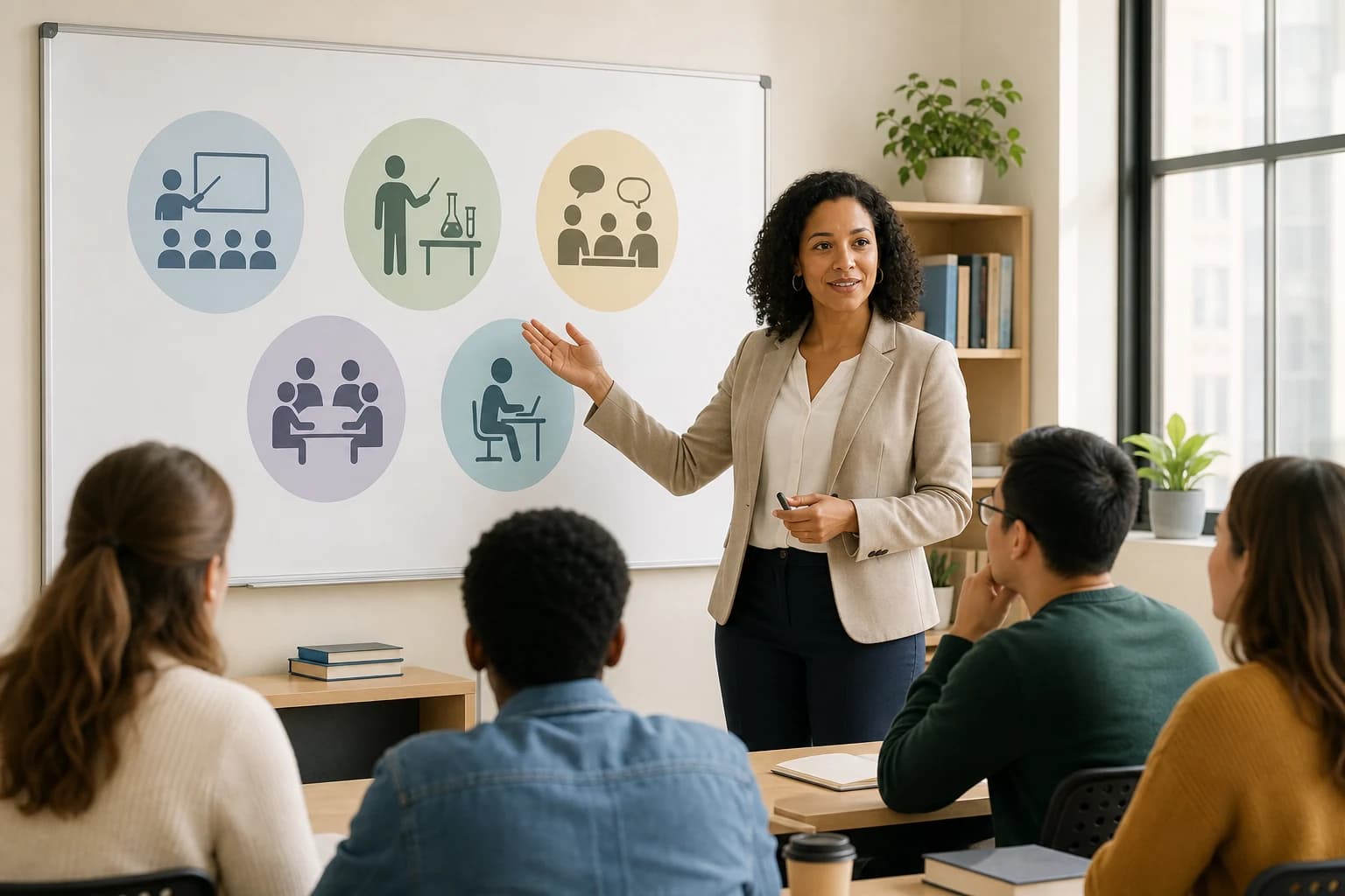 Teacher choosing classroom methods