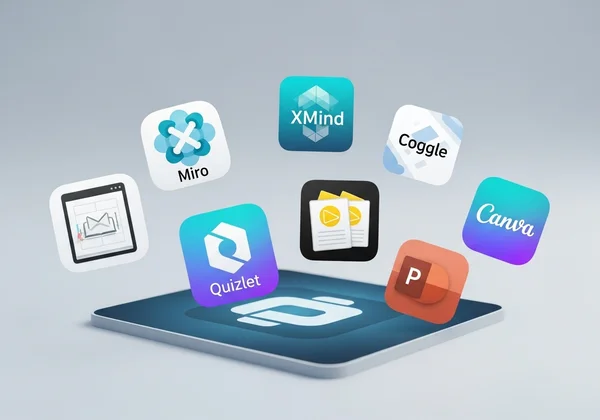 Herramientas digitales para aprendices visuales: mapa mental, tarjetas de memoria, aplicaciones de diseño